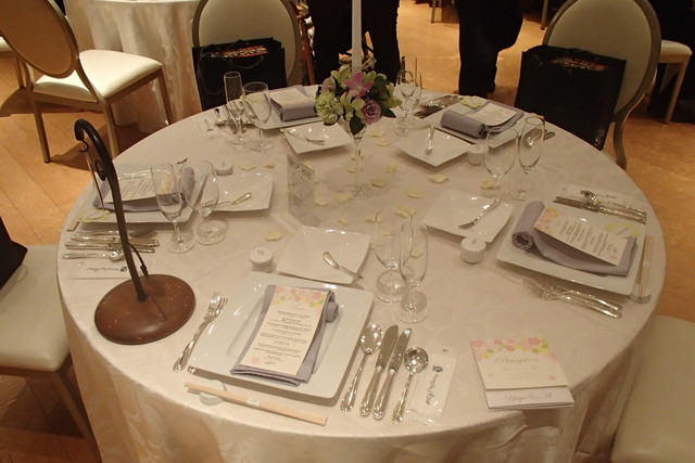 結婚式のゲストテーブル
